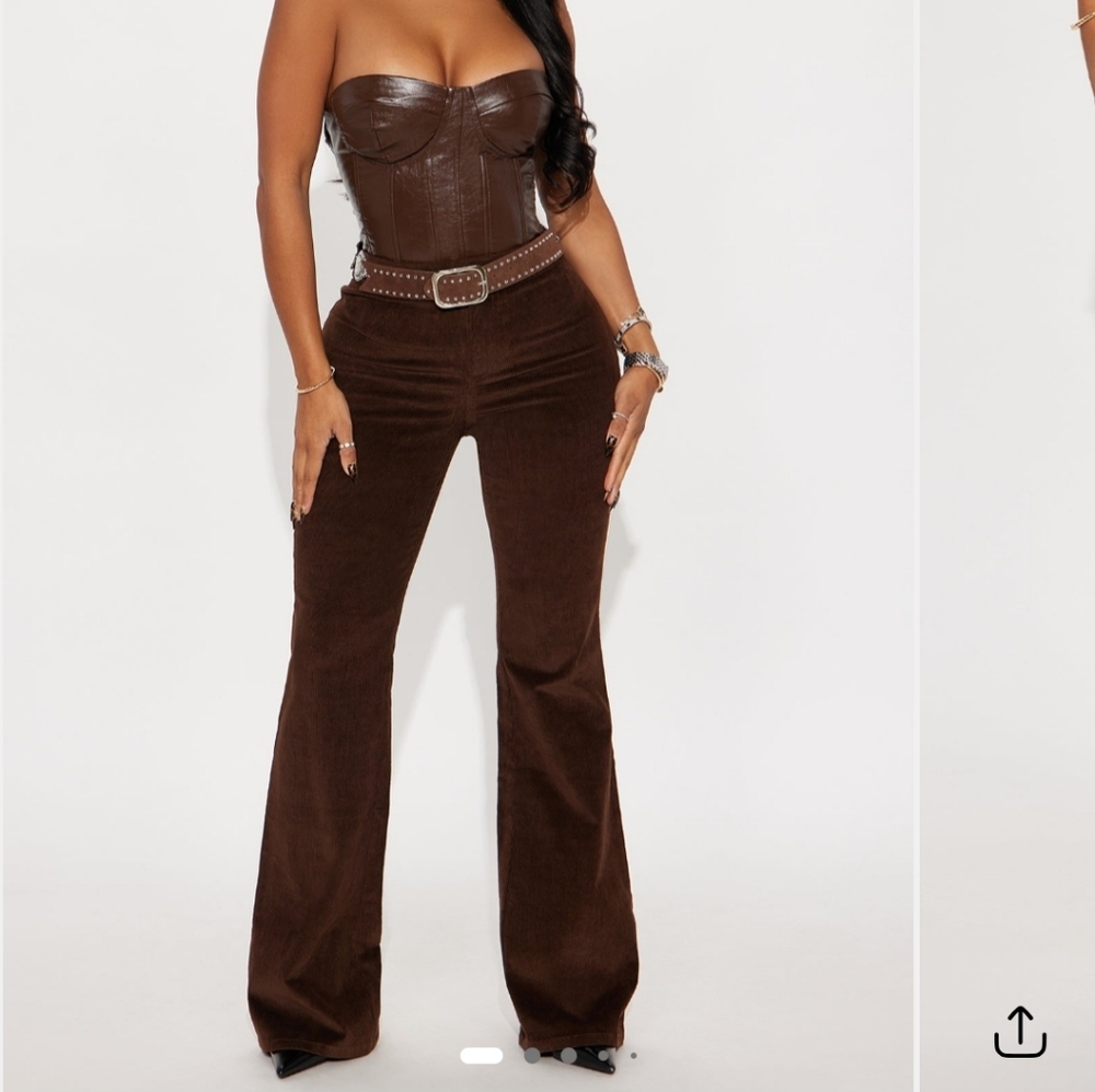 Brown Women's Courdoroy Pants